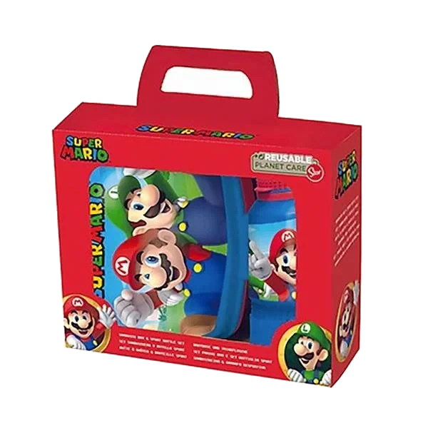 Matboks og Drikkeflaske - Super Mario