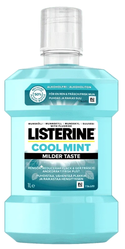 Listerine® Cool Mint Milder Taste Munnskyll, 1000ml