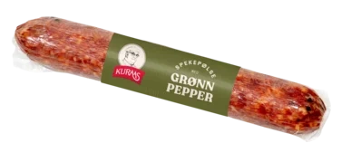 SPEKEPØLSE MED GRØNN PEPPER