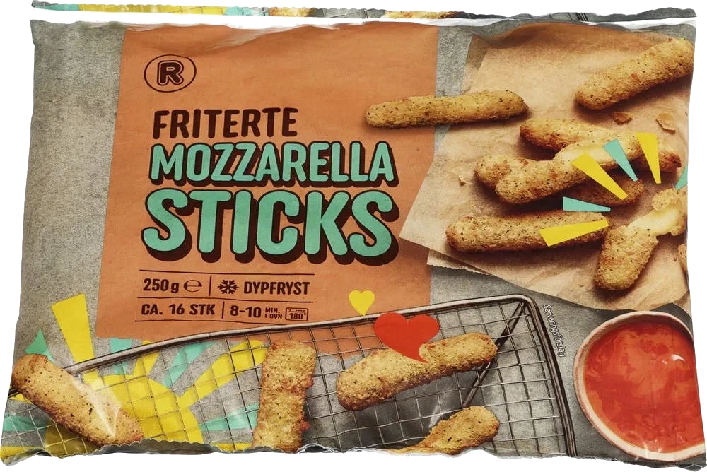 Friterte mozzarellasticks
