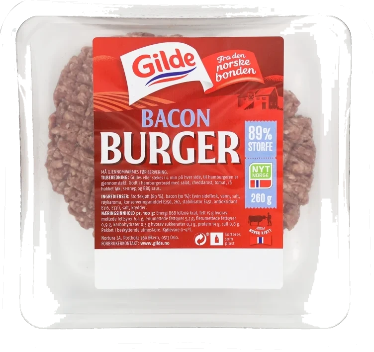 Bacon Burger 260g Enh