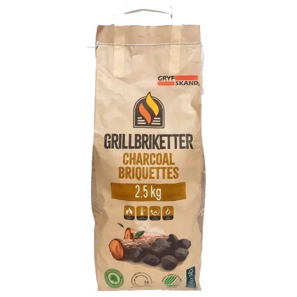 Grillbriketter 2,5kg Gryfskand
