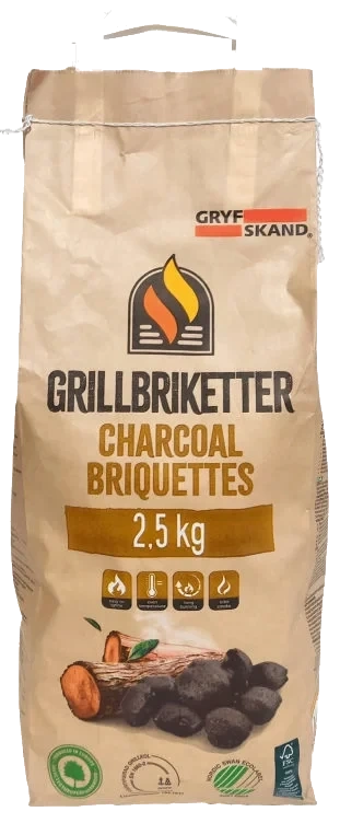 Grillbriketter 2,5kg Gryfskand