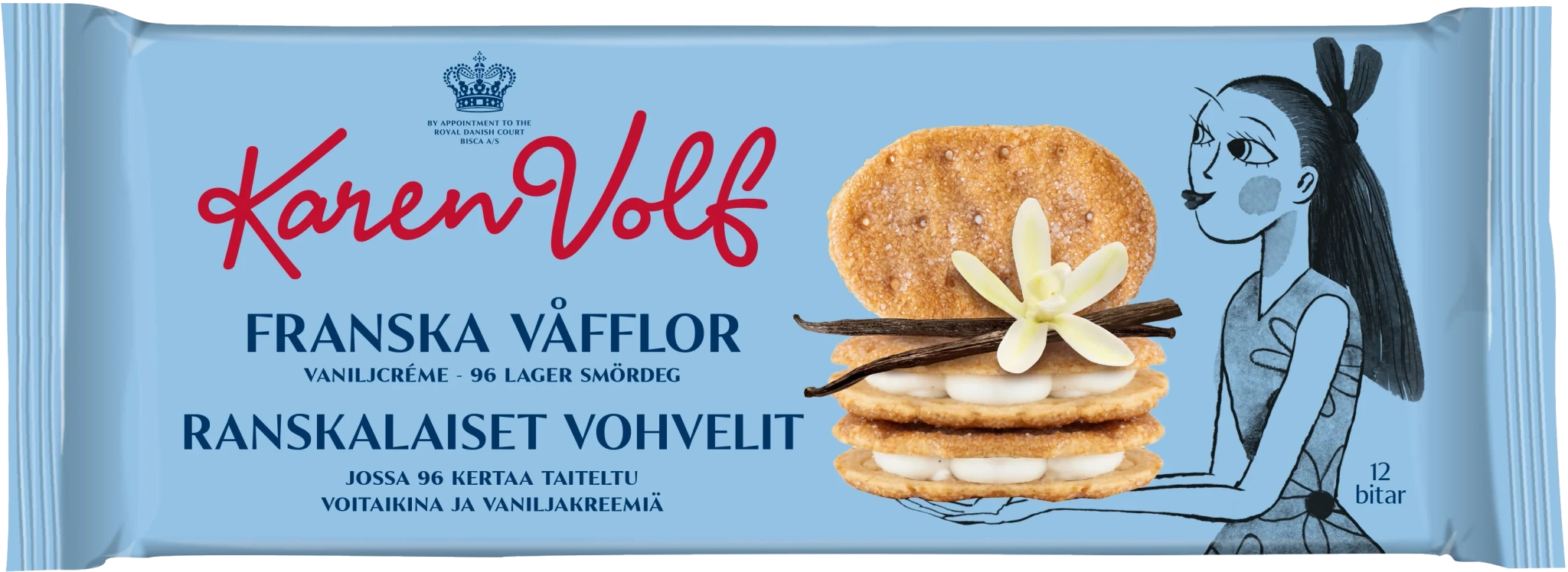 Franska våfflor Vanilj 12-pack