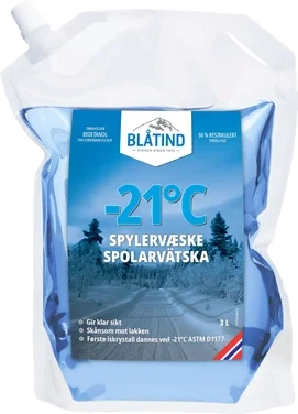 Blåtind Spylervæske -21 3l Pose