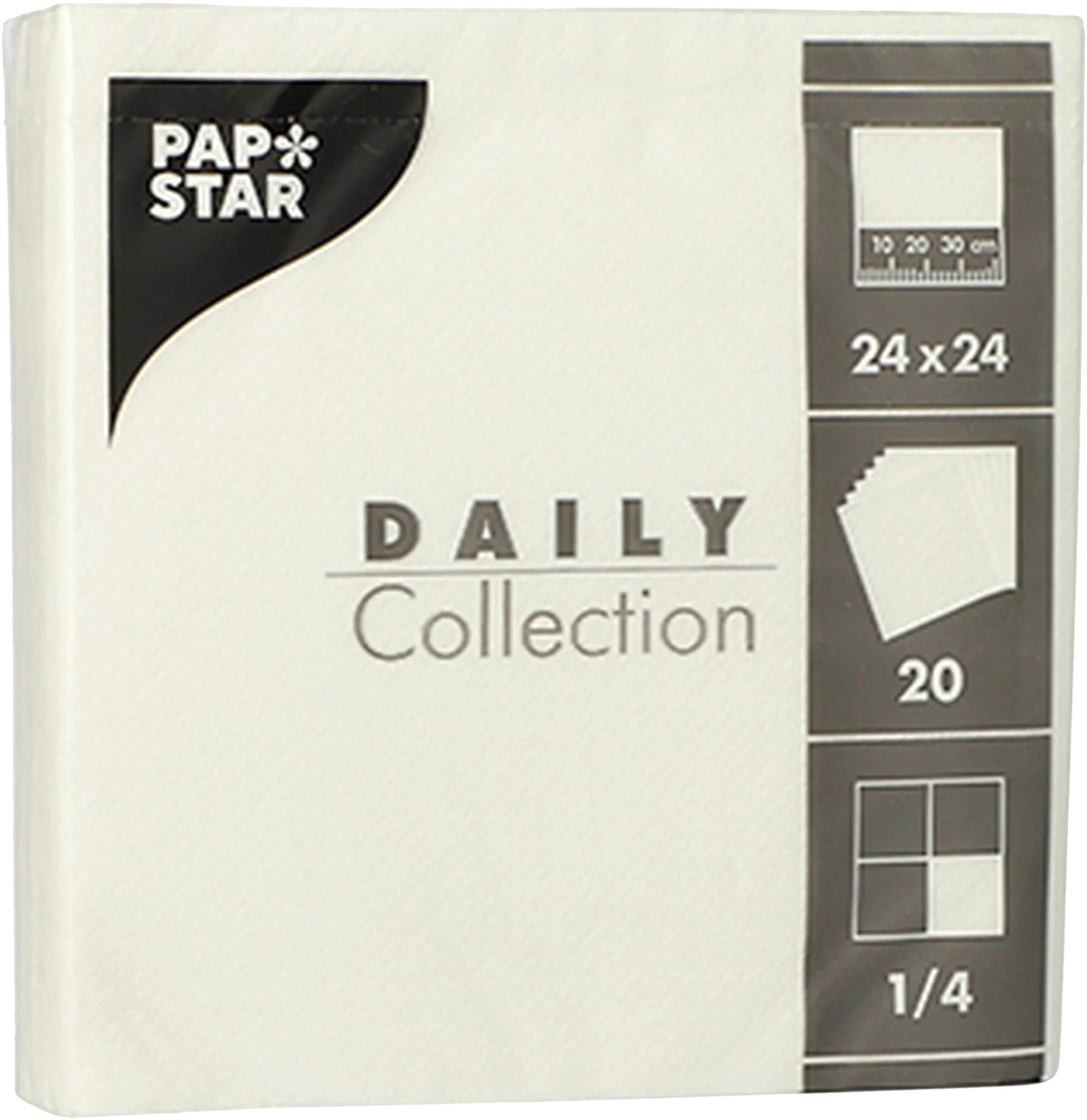 Servett Daily Collection 24cm vit 20-pack