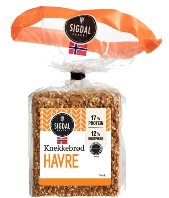 Knekkebrød Havre 220g Sigdal