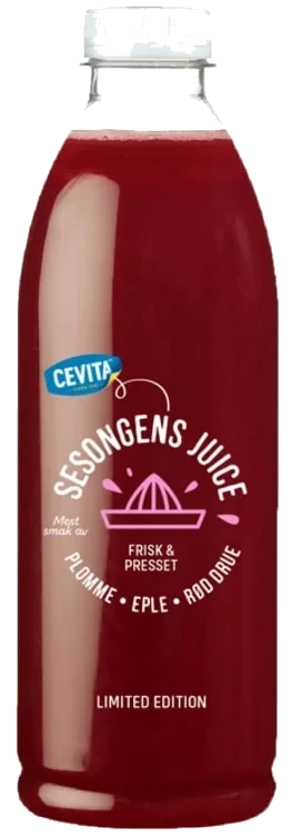 Vinterjuice Plomme, Eple og Rød Drue 1l Cevita