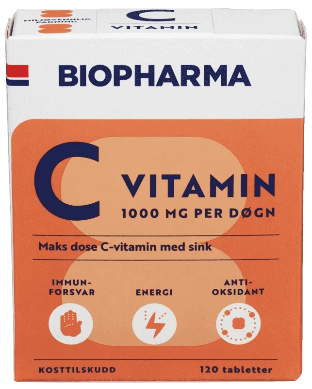 Biopharma Vitamin C 120 tabletter