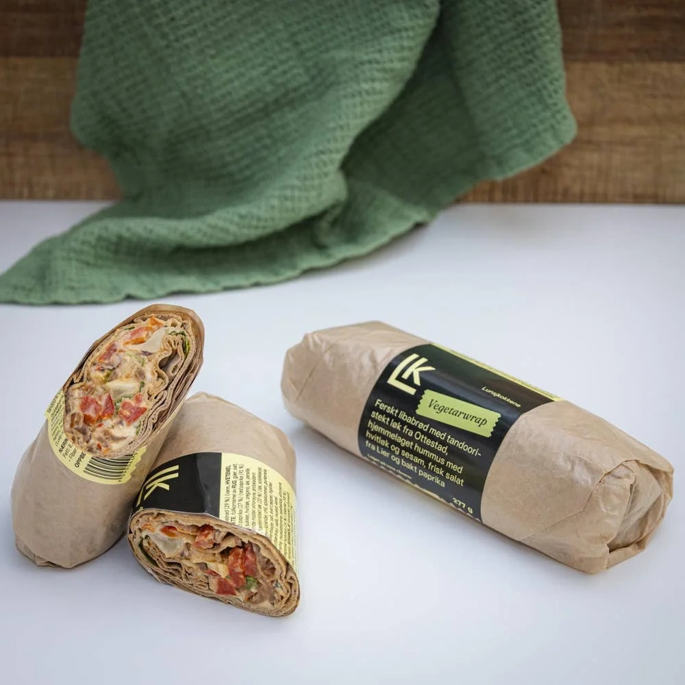 Wrap med hummus
