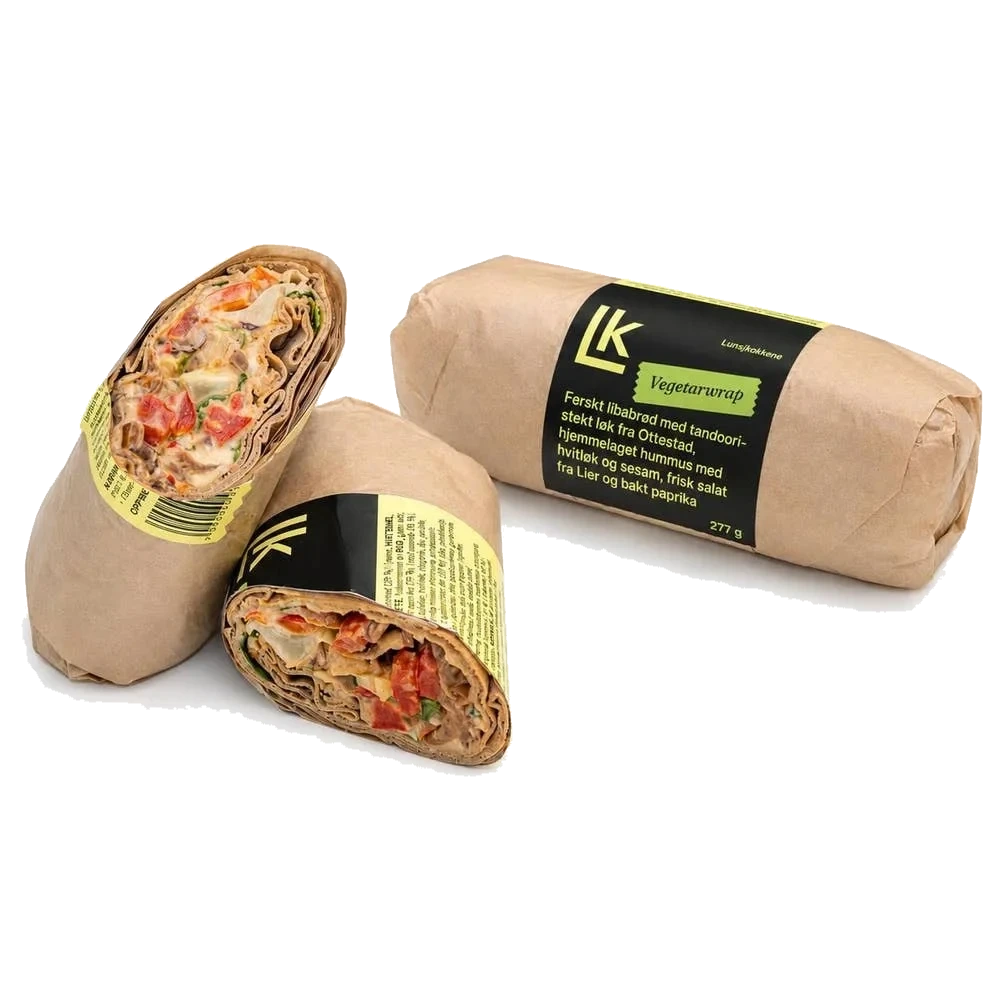 Wrap med hummus