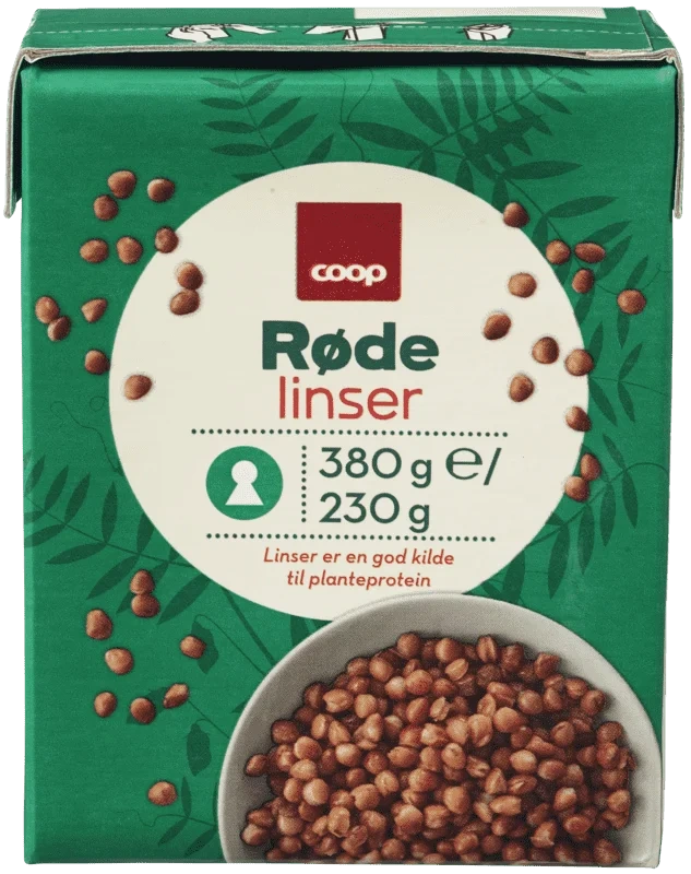 Coop Røde Linser 380g