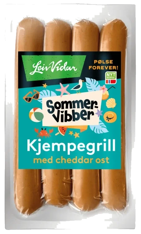 Kjempegrill m/Cheddar 360g Sommervibber