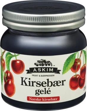 Kirsebærgelé 250g Askim Frukt og Bærpresseri