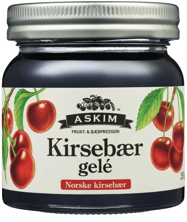 Kirsebærgelé 250g Askim Frukt og Bærpresseri
