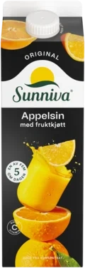 Appelsinjuice m/Fruktkjøtt 1l Sunniva