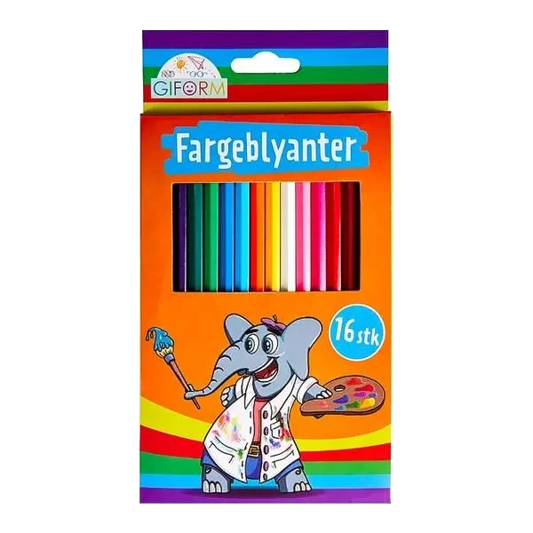 Jumbo Fargeblyanter - 16pk