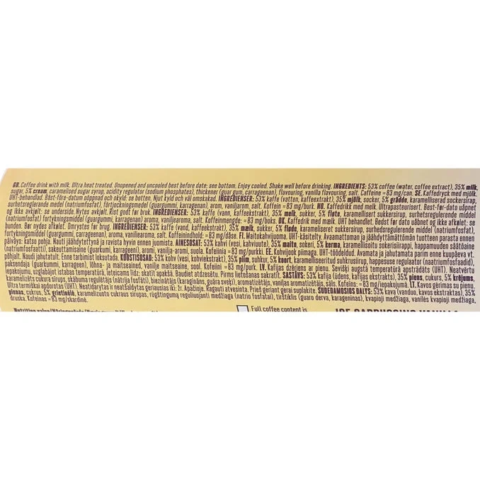 Iskaffe Cappuccino Vanilla 12-pack