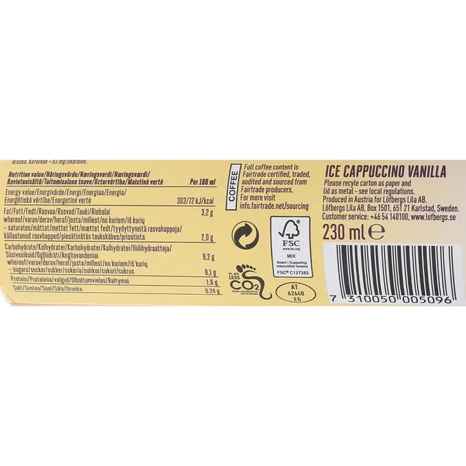 Iskaffe Cappuccino Vanilla 12-pack