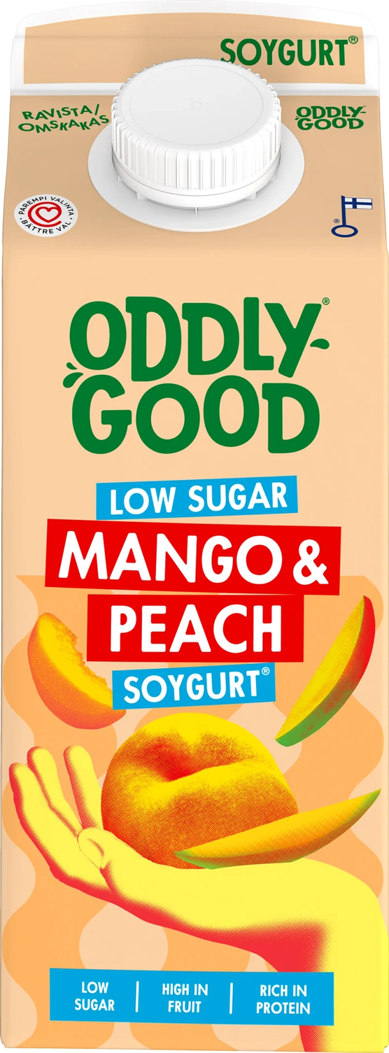 Sojagurt Lättsockrad Mango & persika
