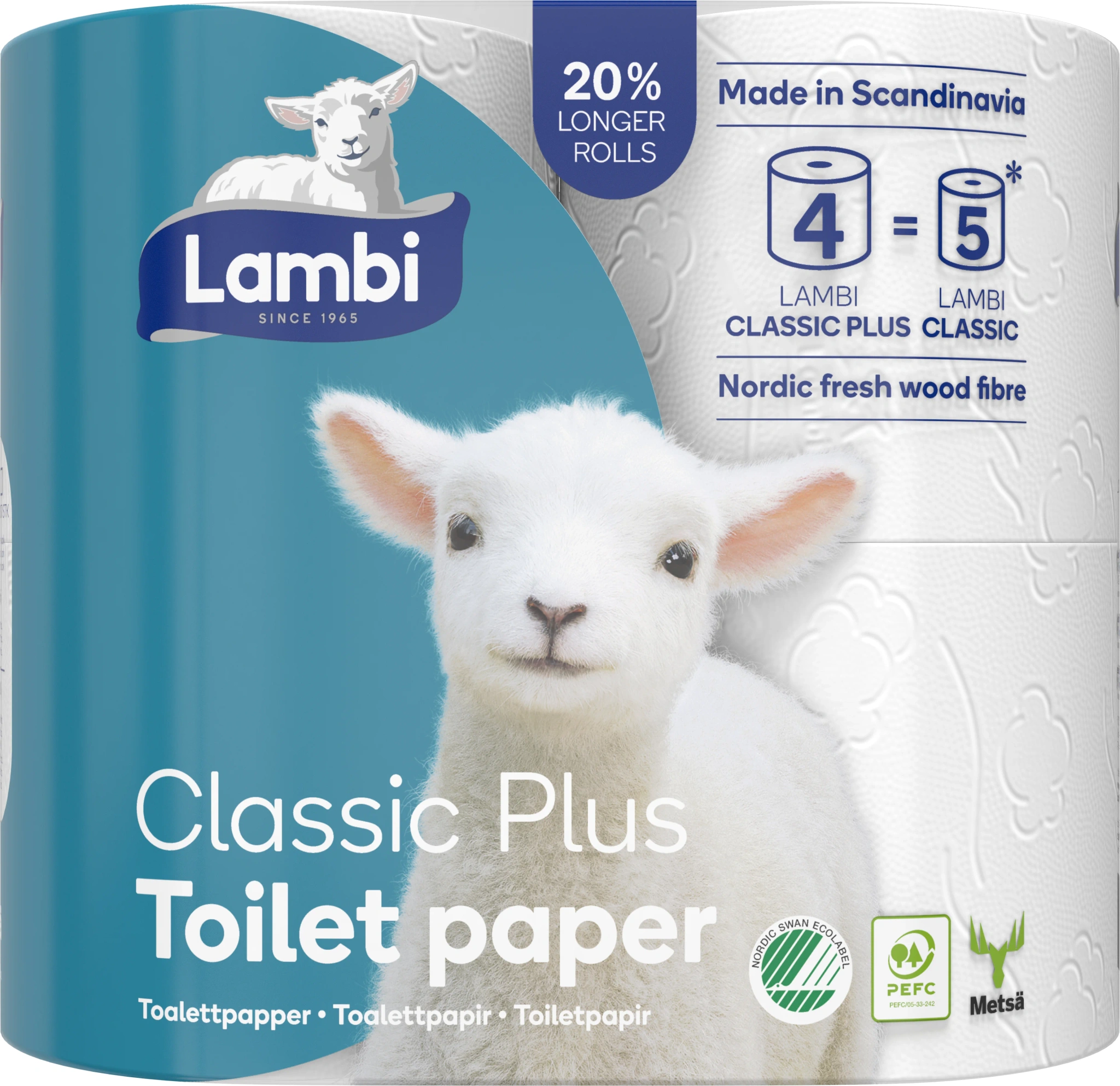 Toalettpapper Plus 4-pack