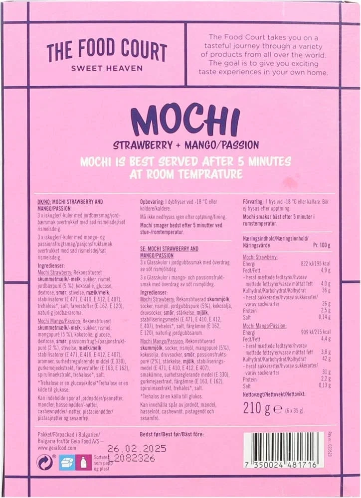 Mochi strawberry & mango/passion