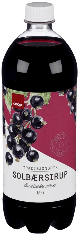 Coop Solbærsirup 0,9l