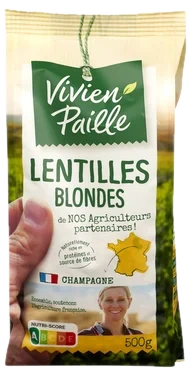 Linser Hvite 500g Vivien Paille
