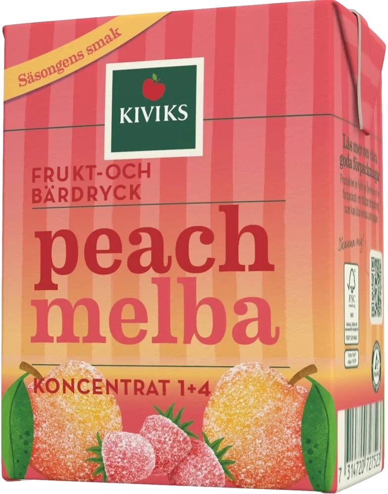 Fruktdryck Peach Melba Koncentrat