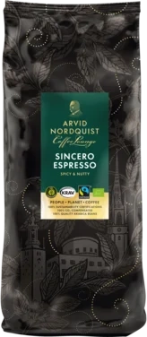 Arvid Nordquist Sincero Espresso Kaffe Hele Bønner 1000g