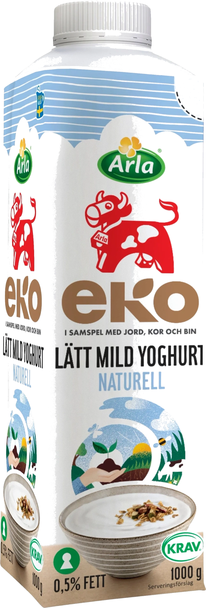 Eko mild yoghurt lätt naturell 0.5%