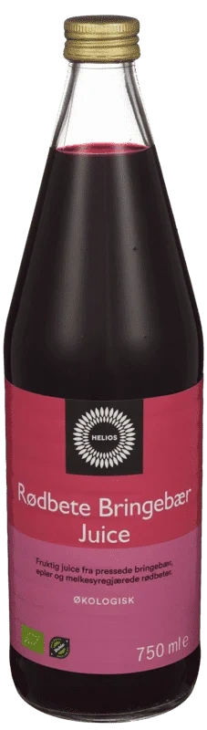 Helios Juice Rødbet/Bringebær 0,75l