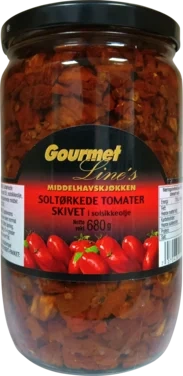 Tomater Soltørket Hakket 680g Gourmet Line