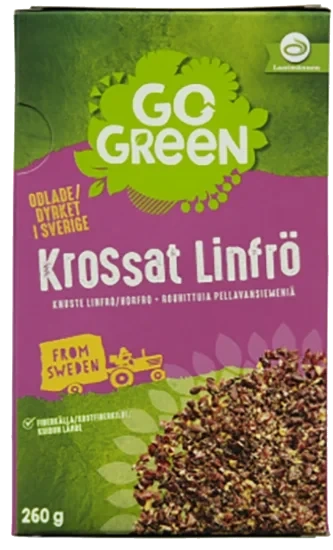 GoGreen Knuste Linfrø 260g