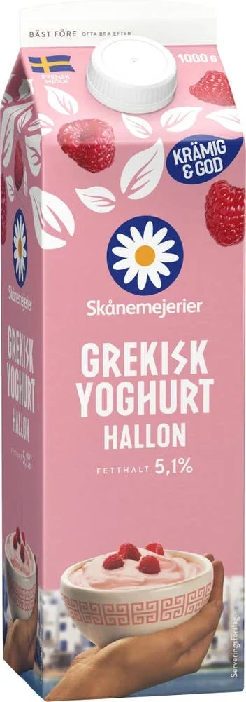 Grekisk Yoghurt Hallon 5,1%