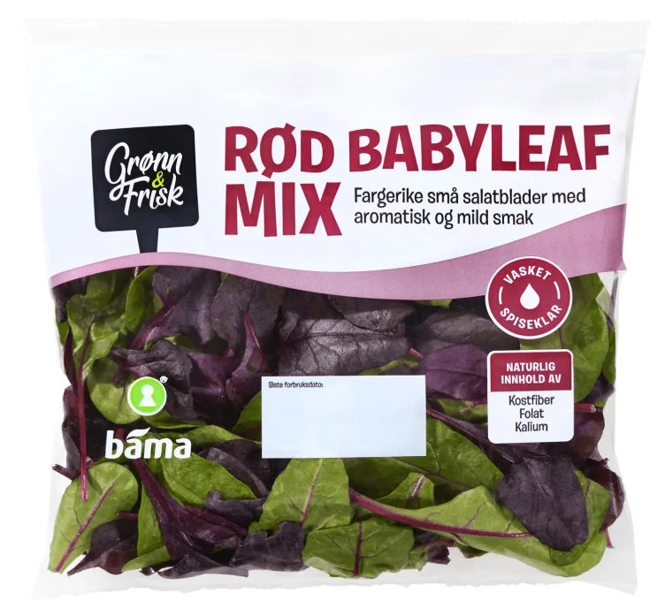 Rød Babyleaf Mix 65g Grønn&Frisk