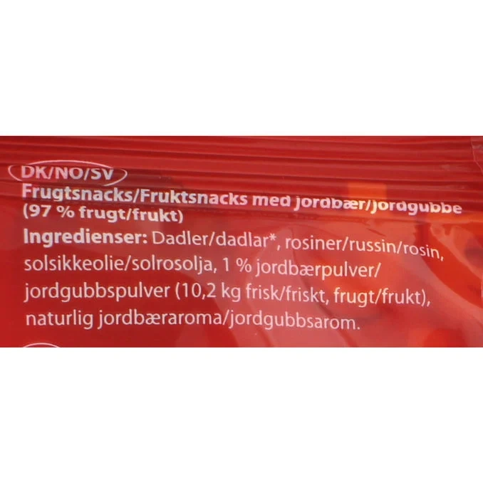 Fruktsnacks Jordgubb