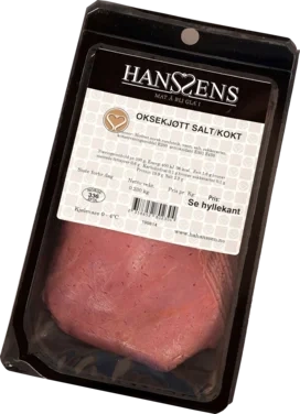 Oksekjøtt Salt Kokt Ca 250g Hanssens