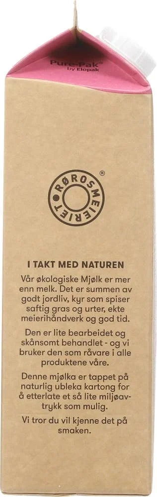 Økologisk laktosefri lettmjølk