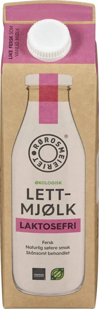 Økologisk laktosefri lettmjølk