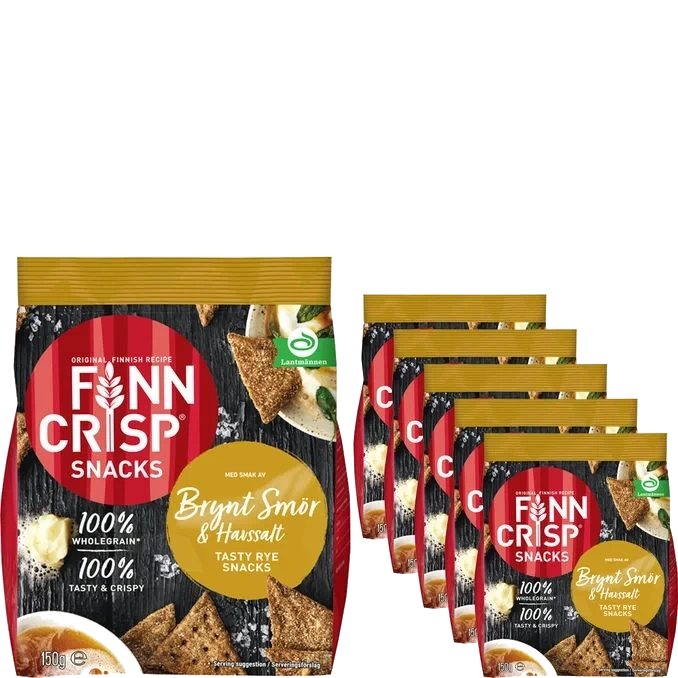 Finn Crisp Brynt Smör & Havssalt 5-pack