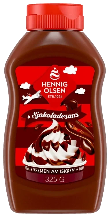 Sjokoladesaus 325g Hennig-Olsen Is