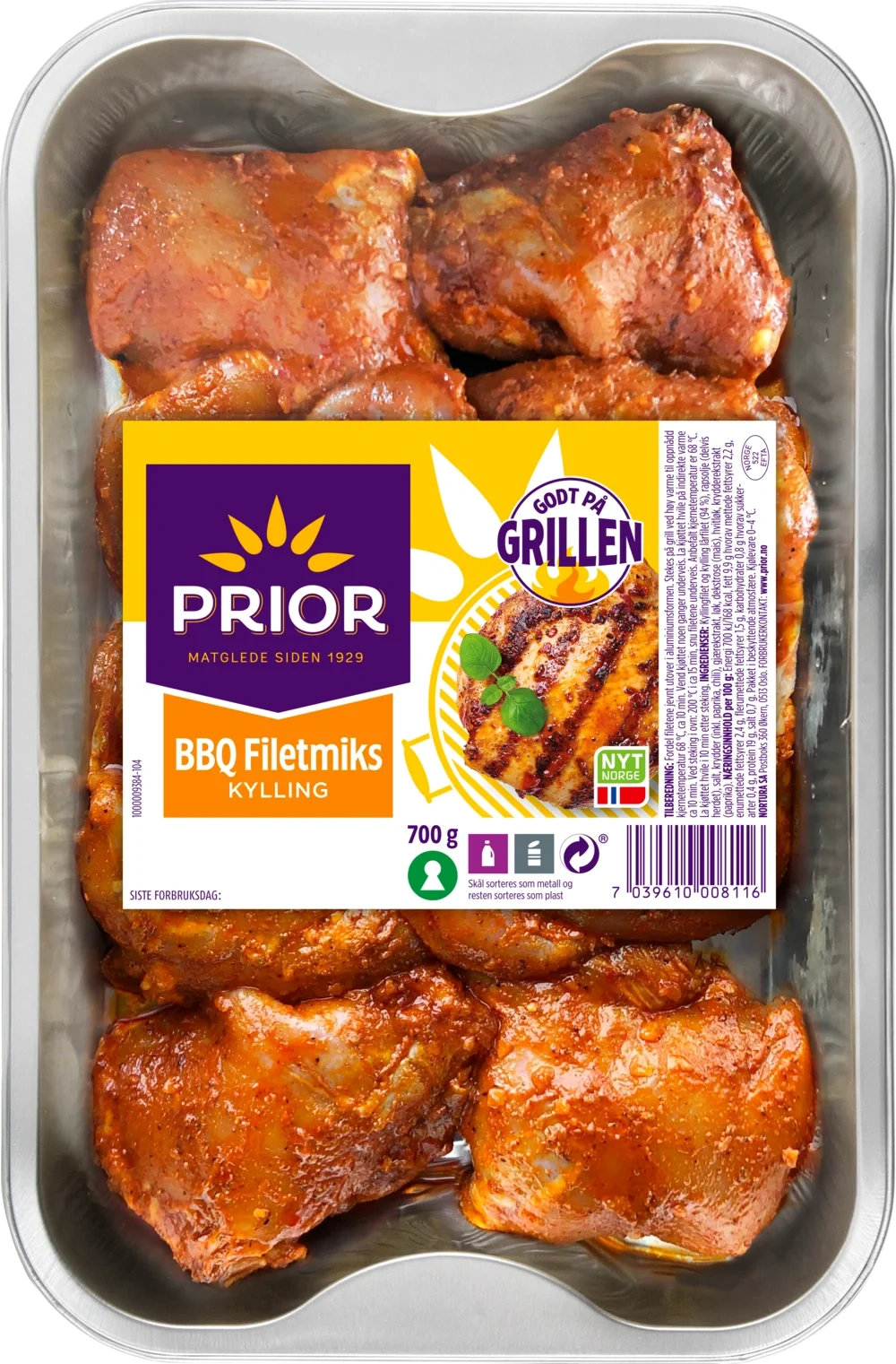 Kylling Filetmiks Bbq 700g