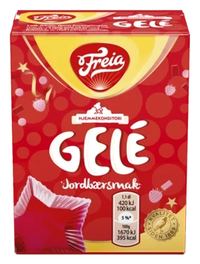 Jordbærgele 125g Freia
