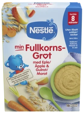 Fullkornsgrøt - Eple og Gulrot