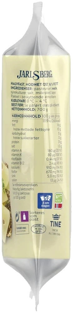 Lett Jarlsberg 16%