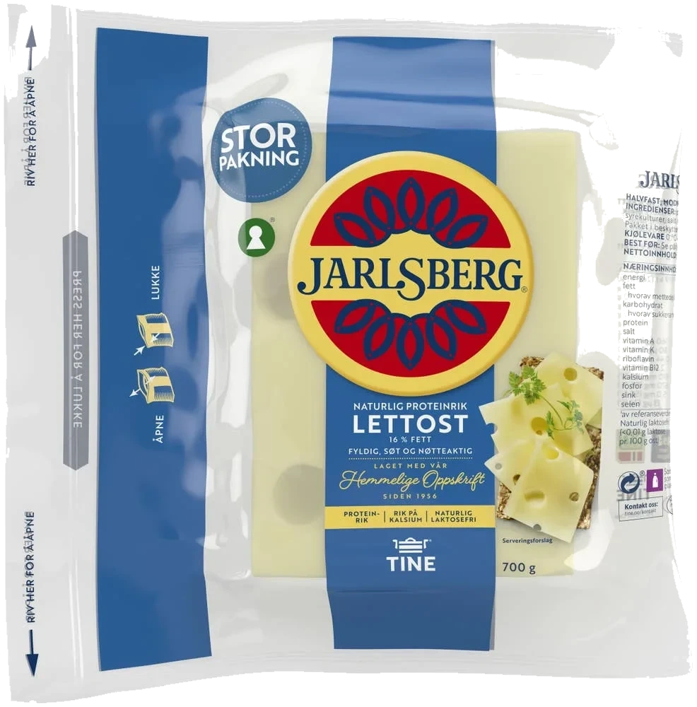 Lett Jarlsberg 16%