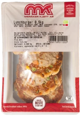 Lunchburger 500g Meråker Kjøtt