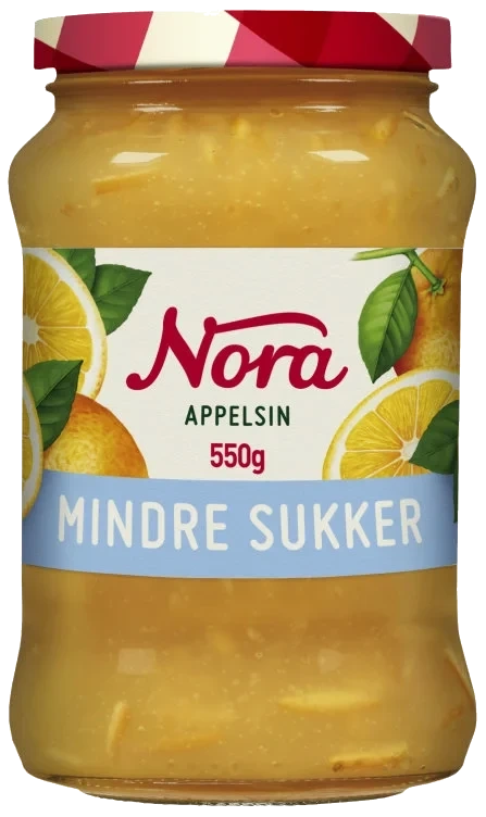 Appelsinmarmelade Lett 550g Nora
