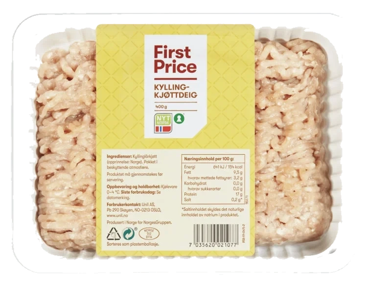Kyllingkjøttdeig 400g First Price
